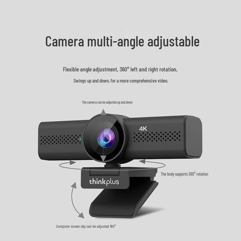 Lenovo thinkplus 4K HD USB Webcam with Autofocus (CN version)