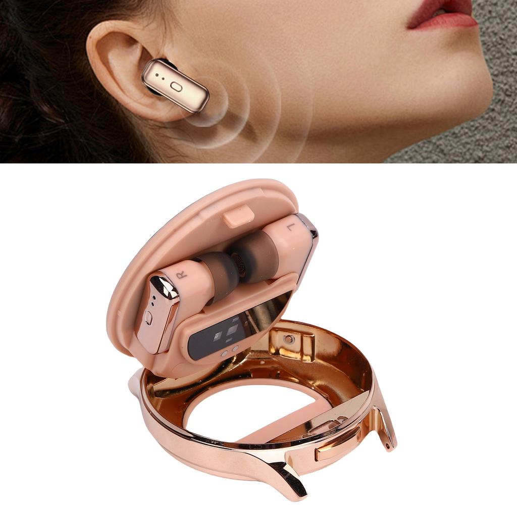 2 in 1 with AI Noise Reduction Earbuds Call IP67 Water Proof Sports Fitness Watch and Earphone for Men Women