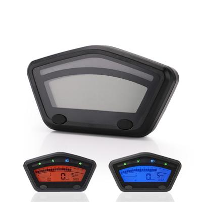 Universal Motorcycle LCD Digital Gauge Panel Speedometer Tachometer Odometer For Motorbike Scooter Motocross ATV Enduro Etc