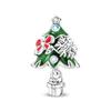 Christmas Original Copper Charms Snow Santa Claus Earrings Beads Fit Necklace Bracelets Diy Gifts Fine Jewelry