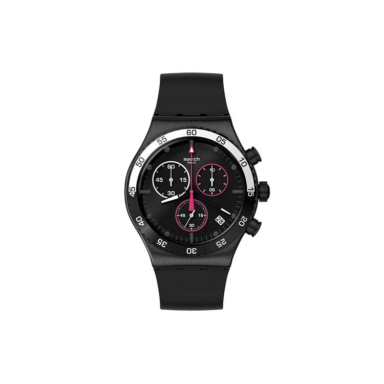 

SWATCH Unisex Black Watch YVB413 YVB413 Black Dial