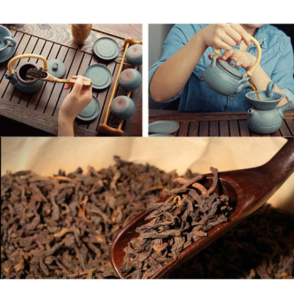 Banghai Pu'er Puerh Tè Maturo Confezione in Scatola Metallica Yunnan Foglie Grandi Tè per Ufficio Casa