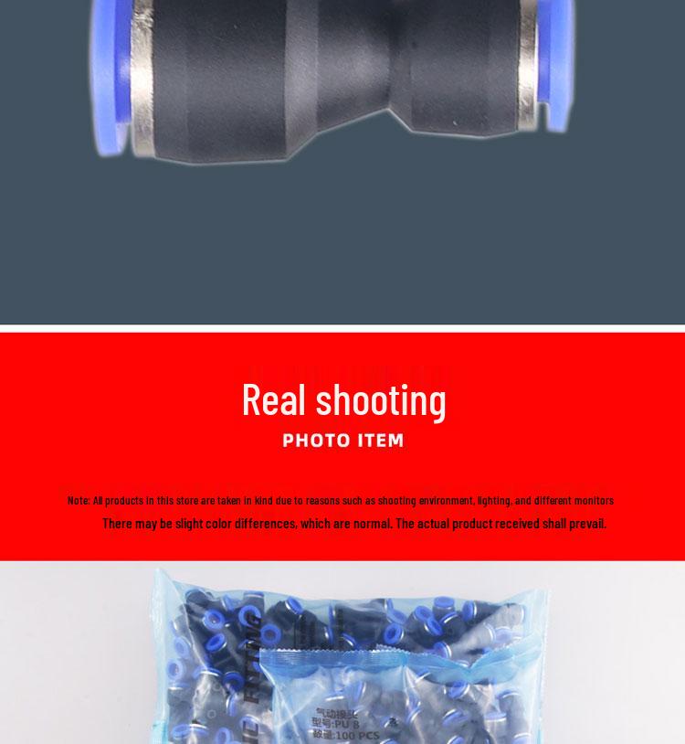 Plastic Pneumatic T- and Y-Type Quick Connect Tube Fittings