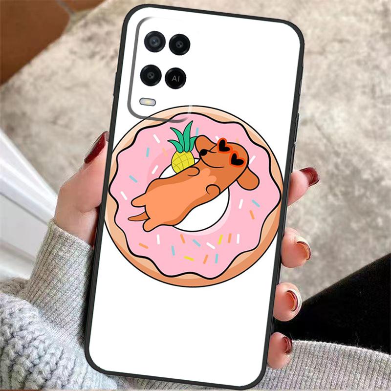 

Cute Dachshund Dog Case For Oppo A60 A80 A40 A5 Pro A15 A16 A17 A57 A77 A94 A74 A54 A76 A96 A18 A38 A58 A78 A98 OPPO A77 5G