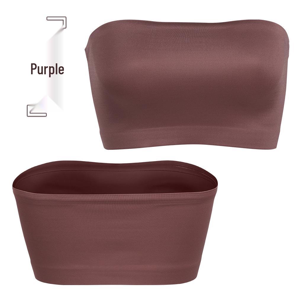 Seamless Strapless Non-Slip Bandeau Bra for Women, No Padding or Underwire, Fits Big and Small Busts