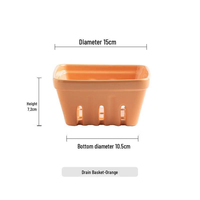 ZISIZ Nordic Ceramic Fruit and Draining Basket