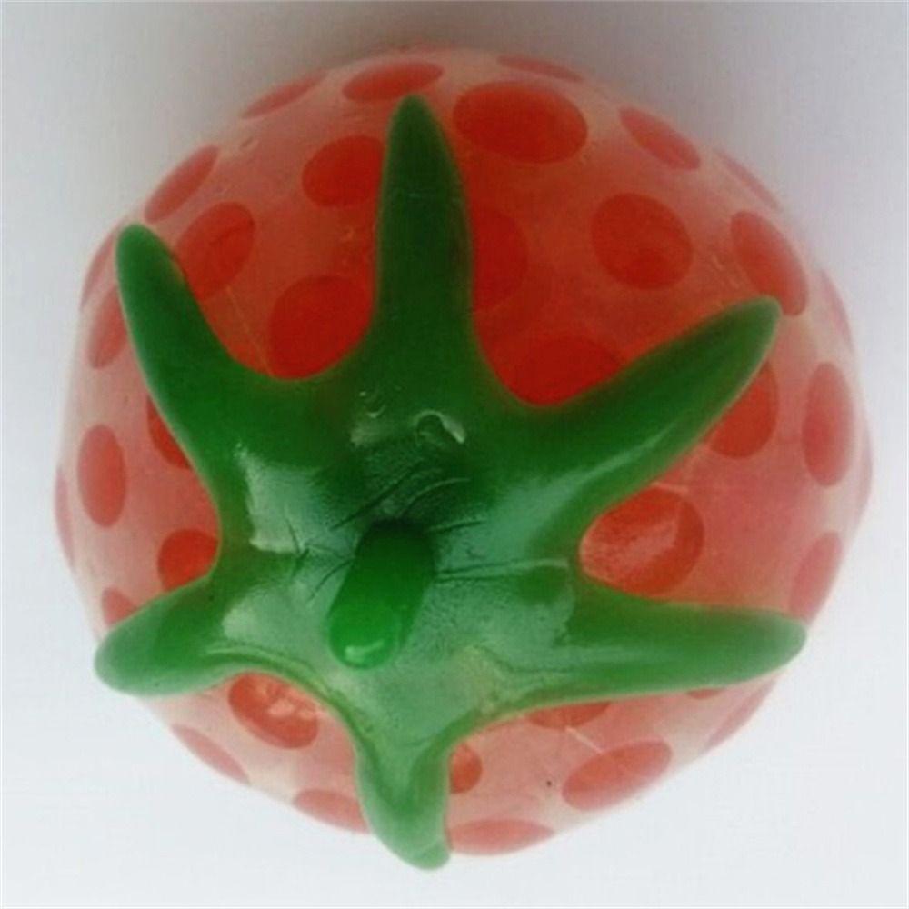 

Toy Fruit Spongy Strawberry Stress Ball Toy Strawberry Bead Ball Squeeze Toys Fidget Squeeze Toys tomato