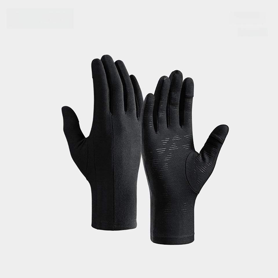 GTUBIKE Ski Gloves Liners Thermal Warm Touch Screen Gloves ,Suit for Men &Women Cycling&Running Thin & Lightweight Winter Gloves S чёрный