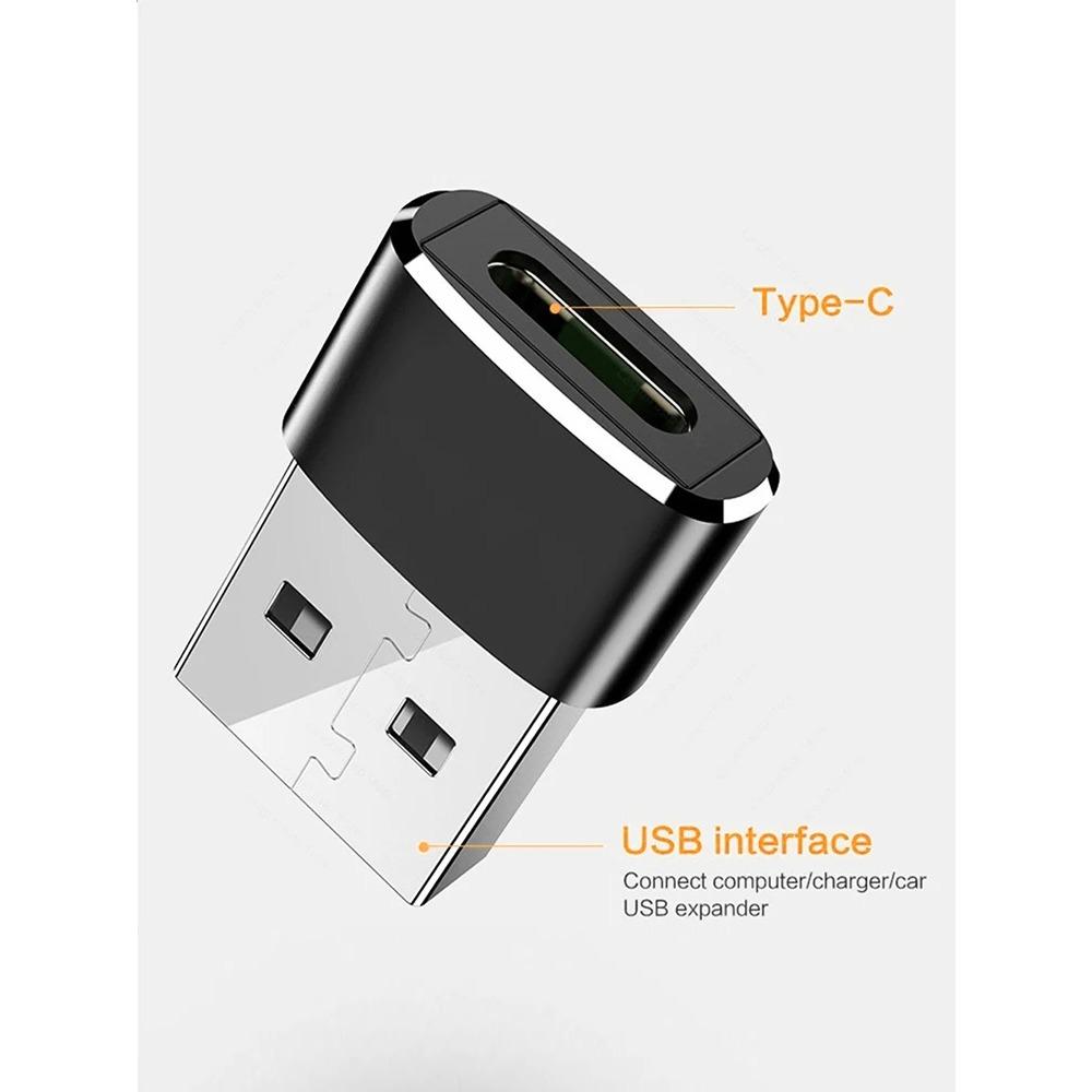 USB To Type C Adapter OTG Type C Male To USB Female Converter for Macbook Computer Desktop Laptop