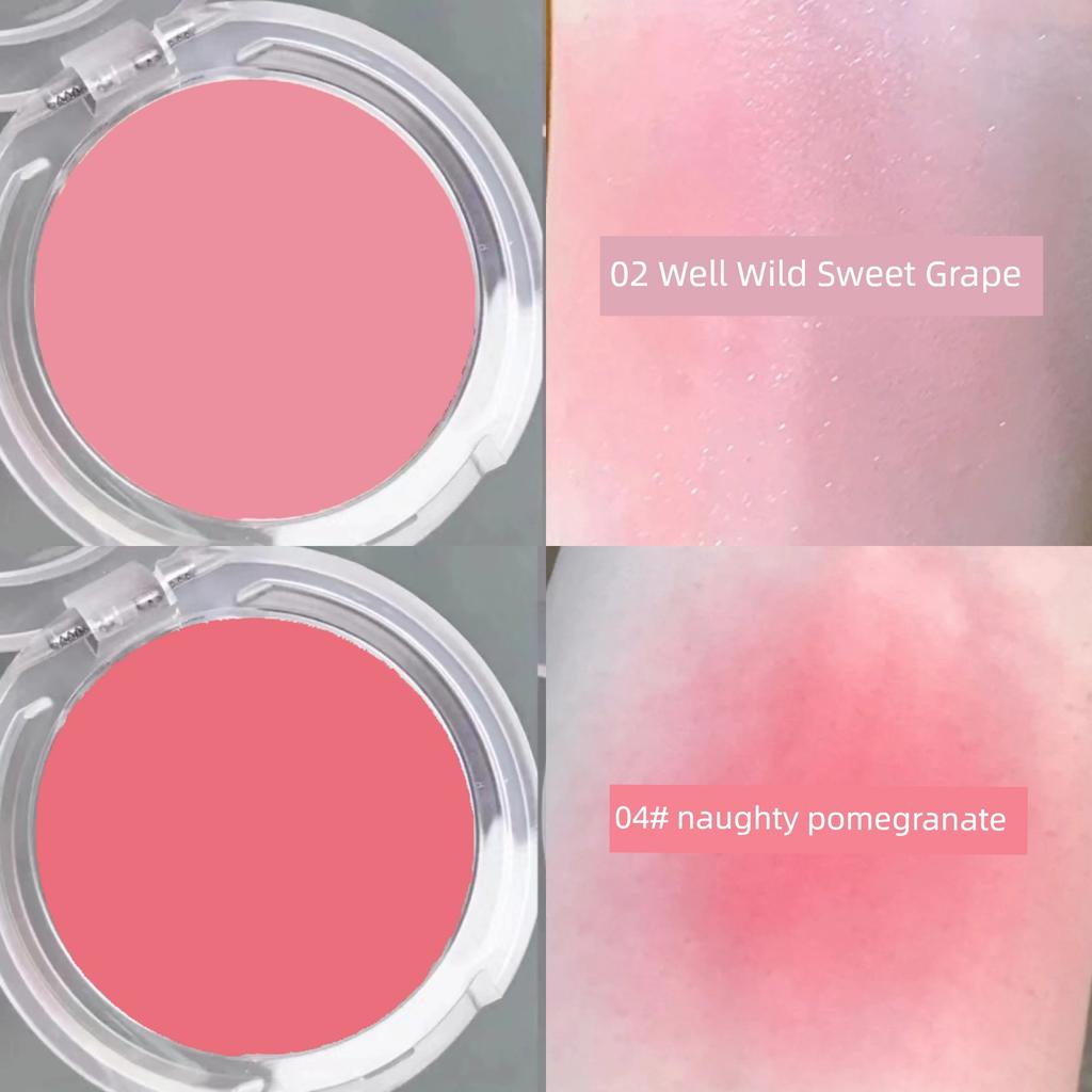 Monochrome Ice Cube Blush Red Female Chin Purple Shrink Expansion Color Apricot Brightening Highlight Repair Three-in-One Makeup Palette