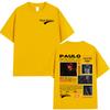 Rapper Paulo Londra Homerun Album Tshirts Unisexs Women Fashion Hip Hop Oversized T Shirt Casual 100 Cotton Short Sleeve Tshirt