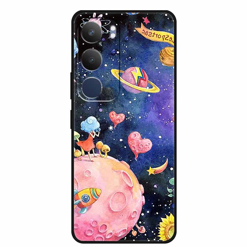 For Vivo Y29 5G Case Cool Game Console Painted Soft Silicone Back Cover for Vivo Y 29 5G TPU Protective Bumper Coque Vivo Y29 5G