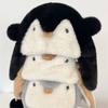 Cute Penguin Plush Hat Cold Protection Pullover Hat Sweet Beanies Caps  Kids Adult Gifts