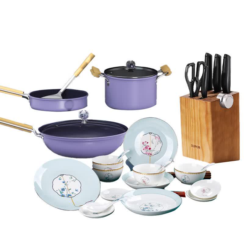 BESTD Kitchenware & Tableware Complete Set