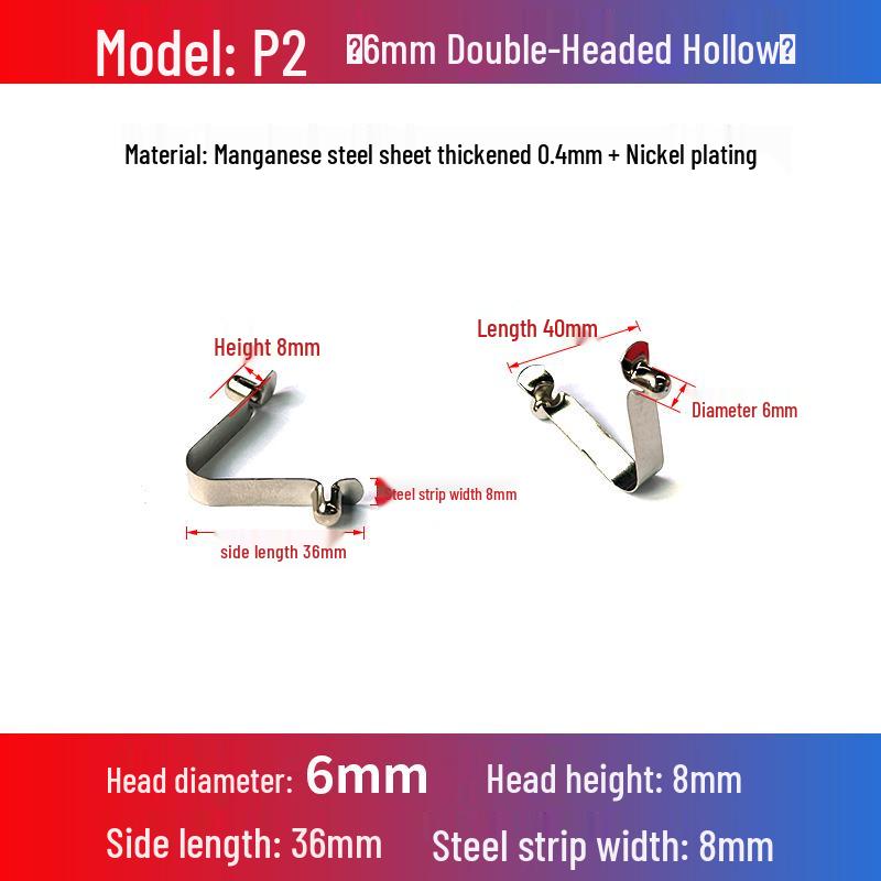 V-Shaped Spring Clip Buckle for Telescopic Tube and Tent Stroller Positioning