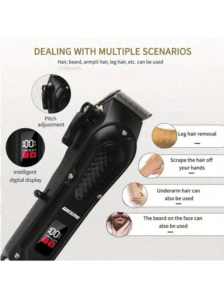 Professional USB Rechargeable Hair Clipper & Beard Trimmer, Cordless, Ideal Gift for Men