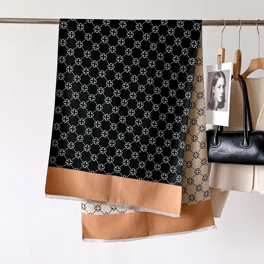Winter Warm Cashmere Scarf For Women Luxury Pashmina Blanket Thick Shawl Wrap Neckerchief Fashion Bufanda Echarpe Poncho