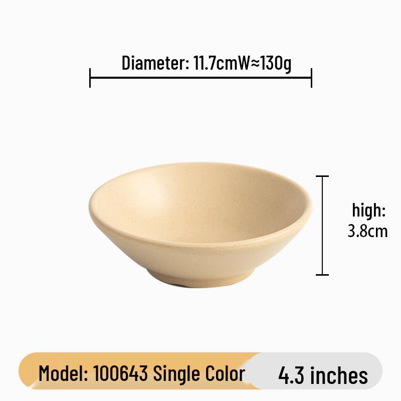 Retro Earthenware Style Melamine Tableware Set - Bowls & Plates for Hot Pot & BBQ Restaurant Use