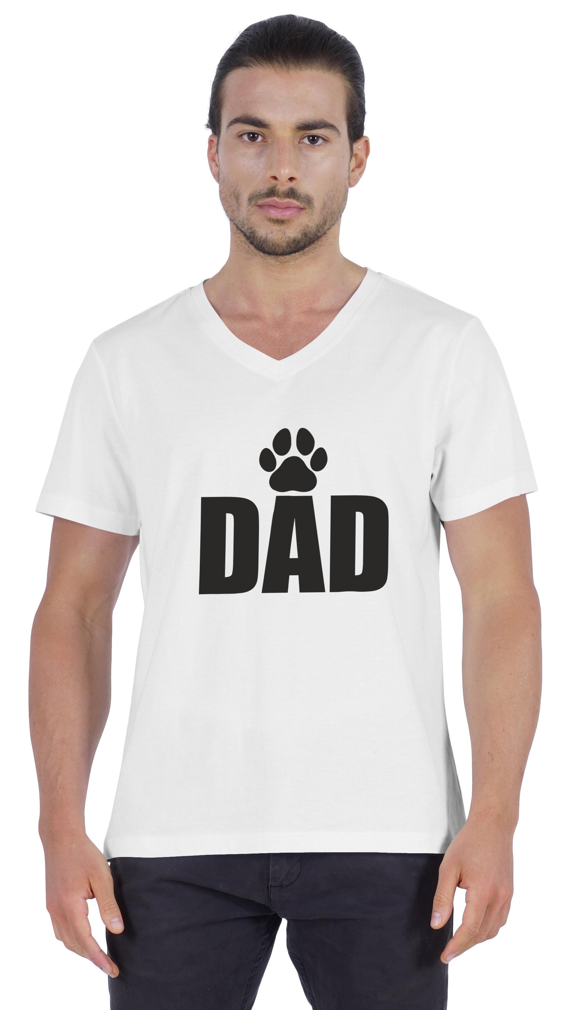 

Inkmeso Чоловіча футболка Татова графічна футболка для тата Футболка з бавовняного трикотажу для собаки XXL білий