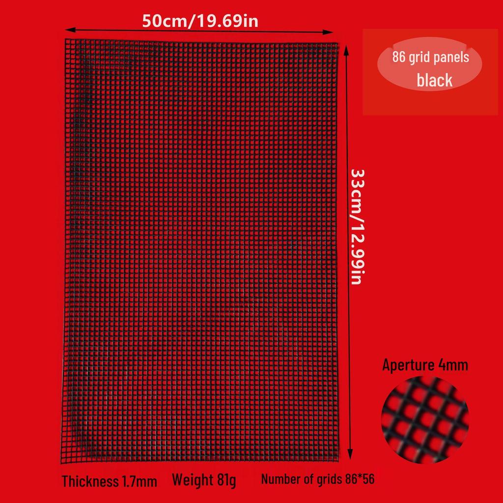 DIY Round Corner Plastic Mesh Sheet for Bag Accessories (2.5mm/4mm Holes)