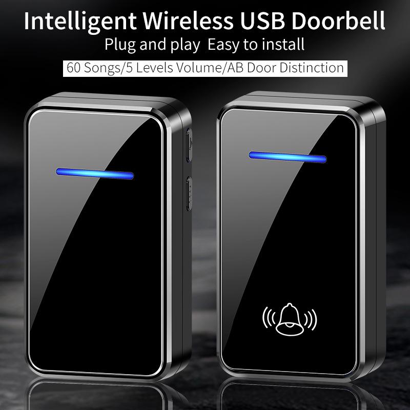 USB Wireless Smart Home Doorbell with Remote Electronic Music Control