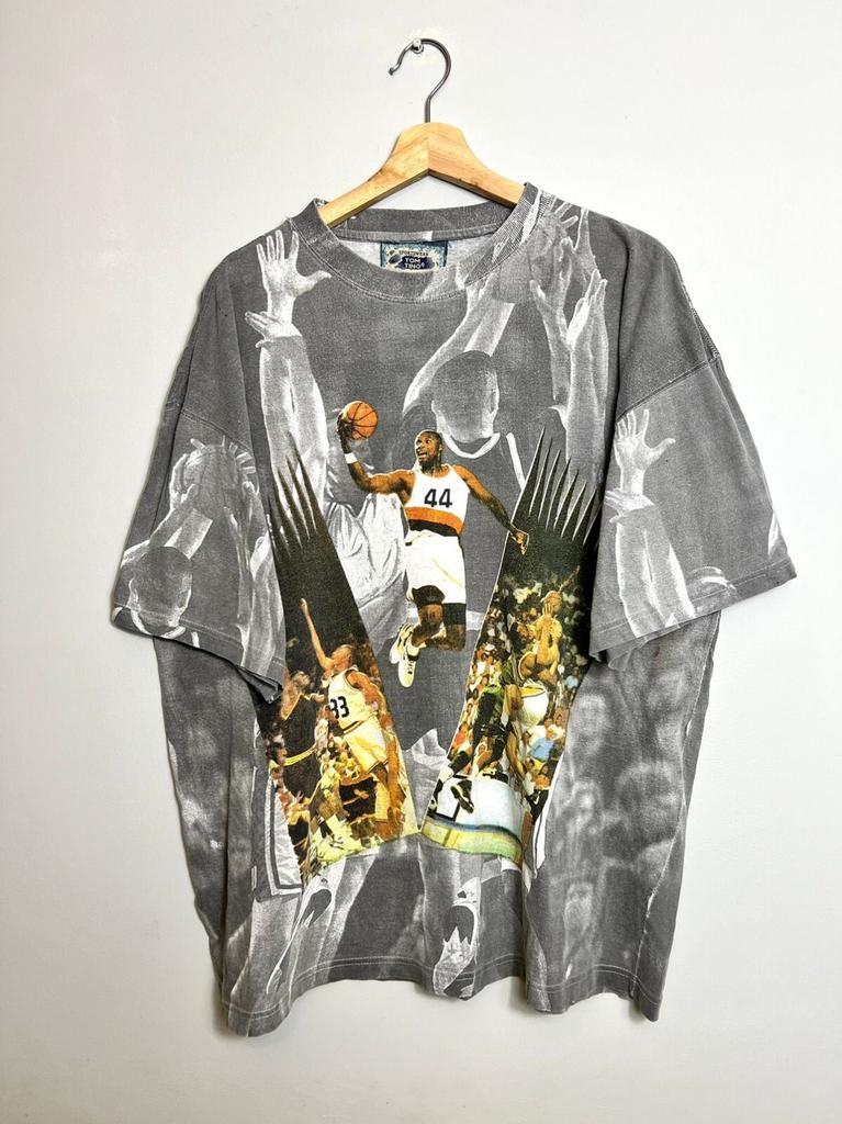 Rare Vintage 90s NBA Basketball All Over Print AOP Shirt Unisex T-Shirt