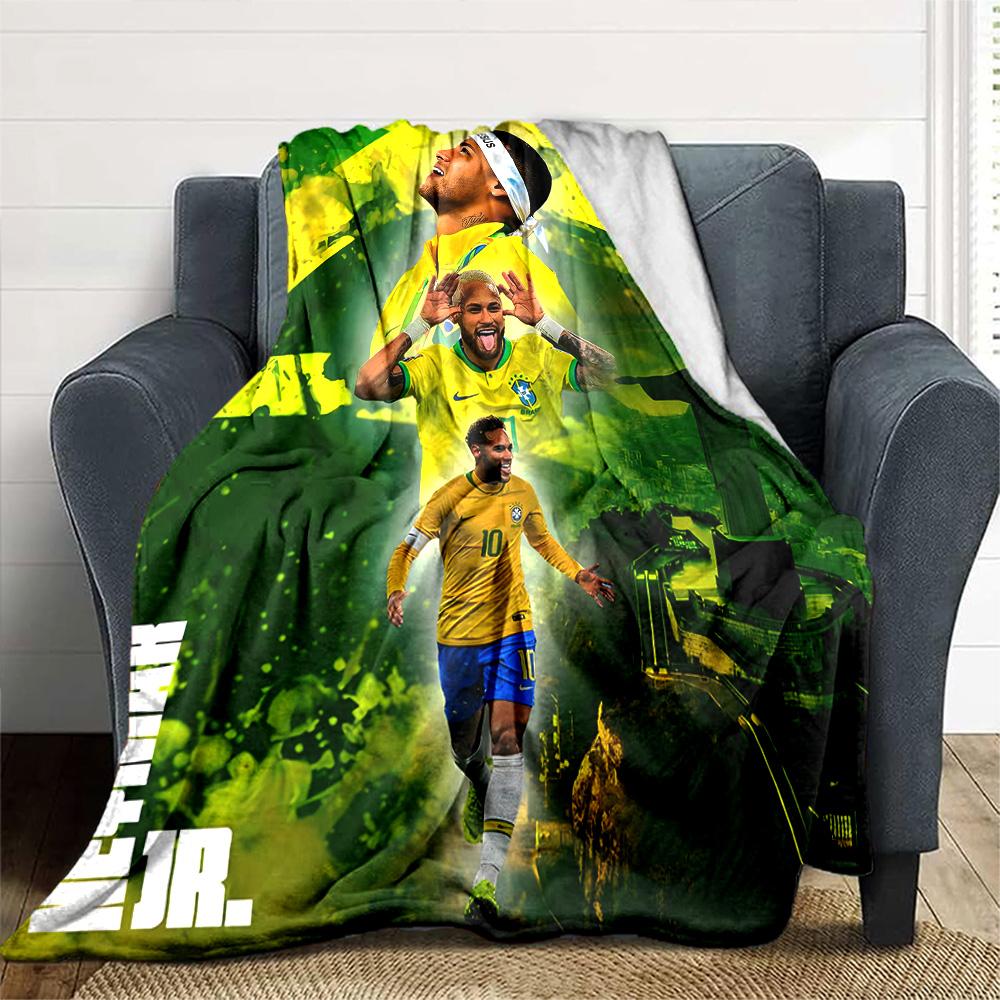 1pc Neymar14 Blanket, Gift, for Men and Women, Soft Blanket, Good for Sofa Bed Couch Travel, Lightweight Flannel Blanket