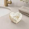 Yousheng Ruffle Love Heart Jewelry Tray, 3D Printed Earrings Necklace Ring Dish Tray, Decorative Keys Trinkets Holder Organizer Tray