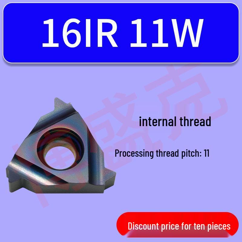 CNC High Hardness Threading Inserts for Internal/External Use (16ER/IRAG60) 1.5/2.0/2.5 Sizes, 40-60° Angles