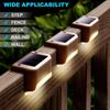 4 Pack LED Solar Deck Lights Waterproof for Garden Pathway Yard Patio