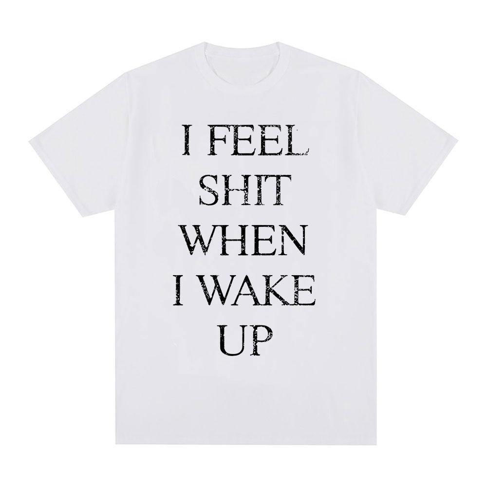 Yungblud I Feel Shit When I Wake Up Tshirts Men Clothing Fashion Hip Hop Short Sleeves T Shirt Cotton Summer Tshirt Streetwear