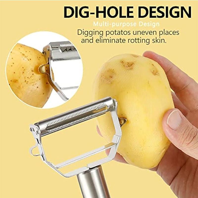 High Quality Stainless Steel Potato Cucumber Carrot Grater Julienne Peeler Vegetables Fruit Peeler Vegetable Slicer,Cooking Tools,for The Kitchen