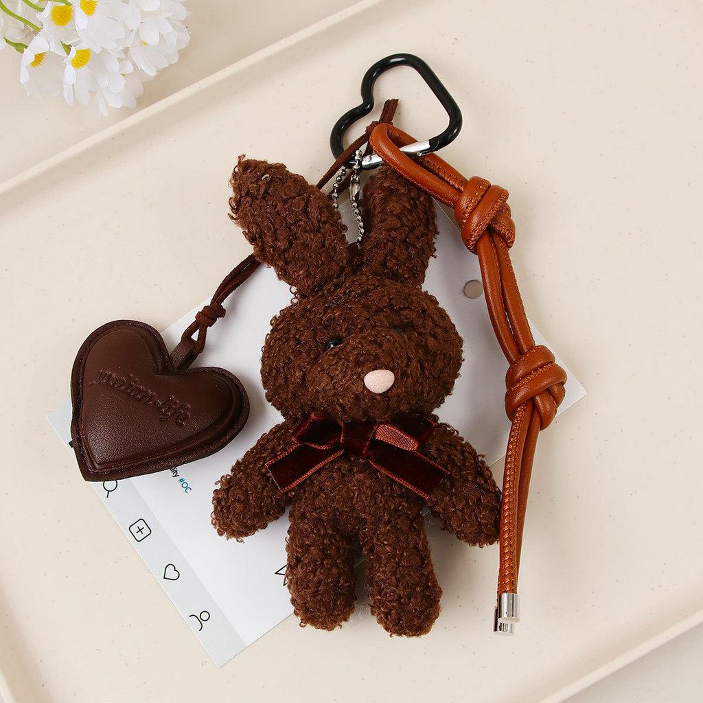 Miu Style Plush Bunny Keychain For Bags And Backpacks Cute Cartoon Gift