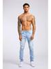 Slim Fit Black High-Waist Men's Denim Trousers
