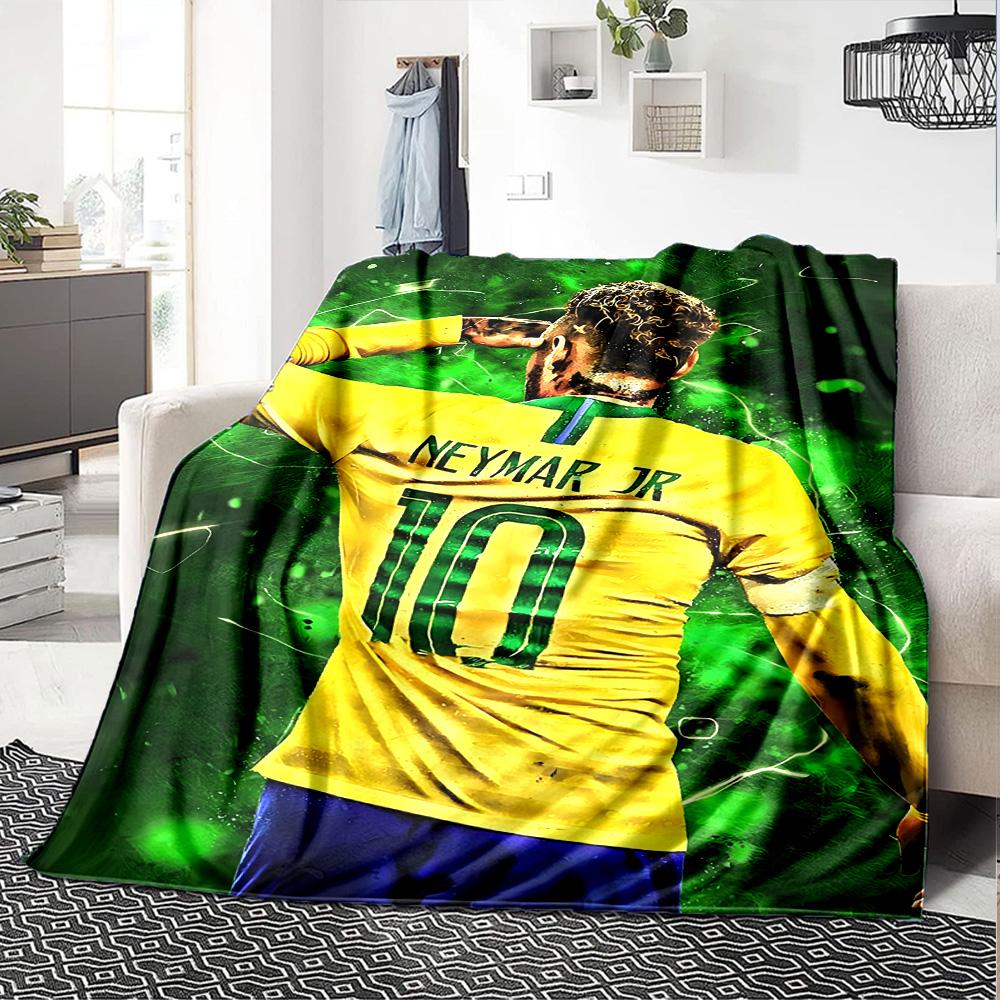 1pc Neymar17 Blanket, Gift, for Men and Women, Soft Blanket, Good for Sofa Bed Couch Travel, Lightweight Flannel Blanket