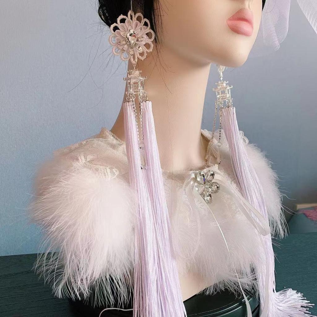 Bohemia Style Earrings Chinese Knot Lantern Pendant Long Tassel Earrings For Women Jewelry Accessories Christmas New Year Gift