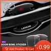 Interior Stickers Transparent Car Door Handle Bowl Protector Film Anti-Scratch Sticker For ES300 RX330 RX300 GS300 IS250 I