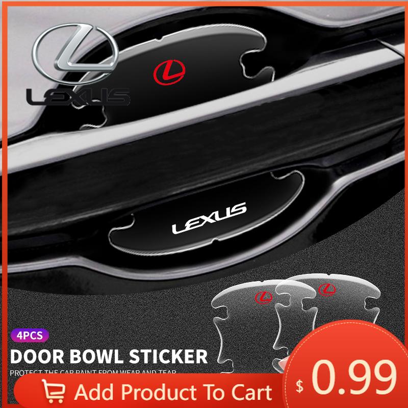 Interior Stickers Transparent Car Door Handle Bowl Protector Film Anti-Scratch Sticker For Lexus ES300 RX330 RX300 GS300 IS250 I