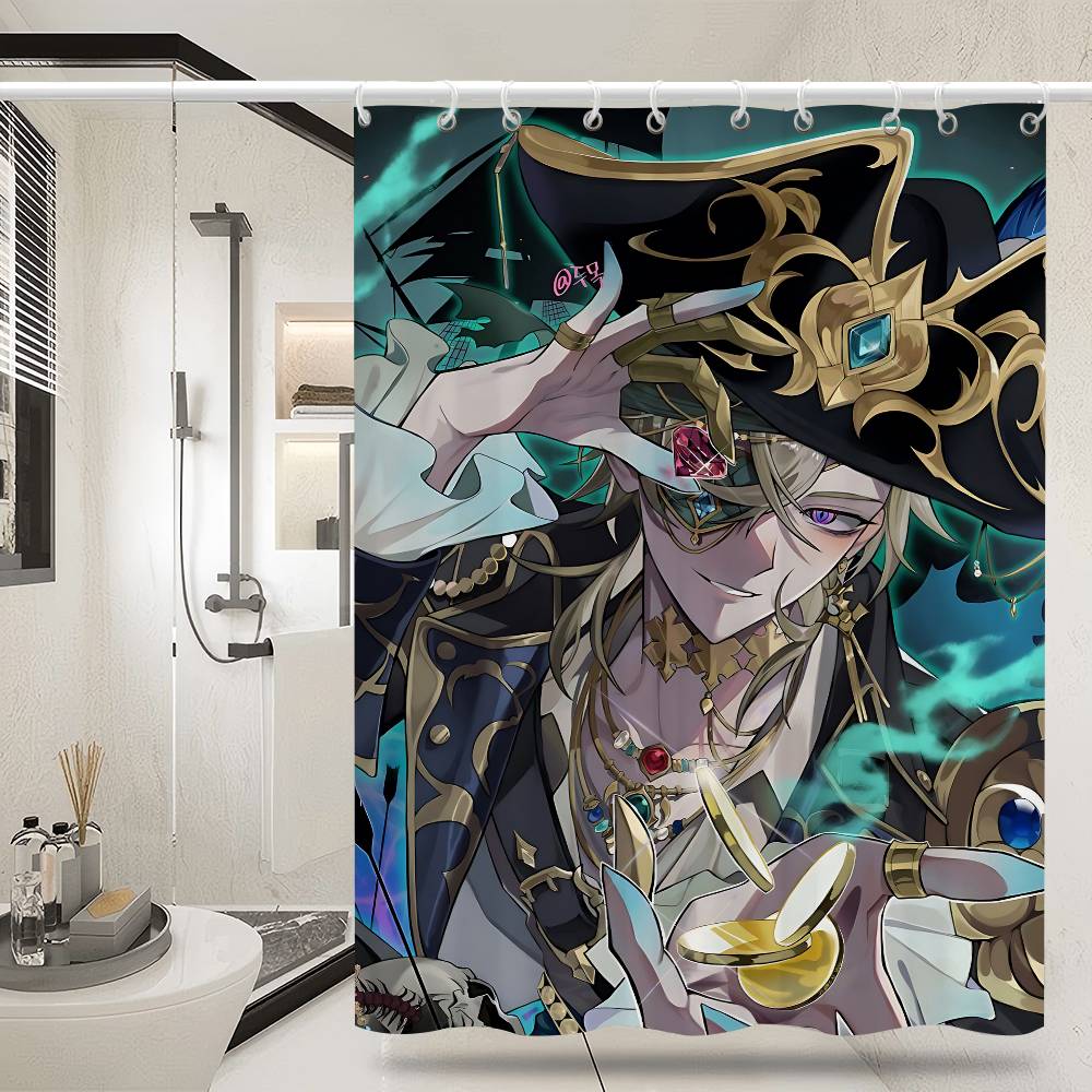 Honkai Star Rail Game Simple Shower Curtain Bathroom Shower Curtain Easy To Clean And Scrub Polyester Waterproof Light Opaque