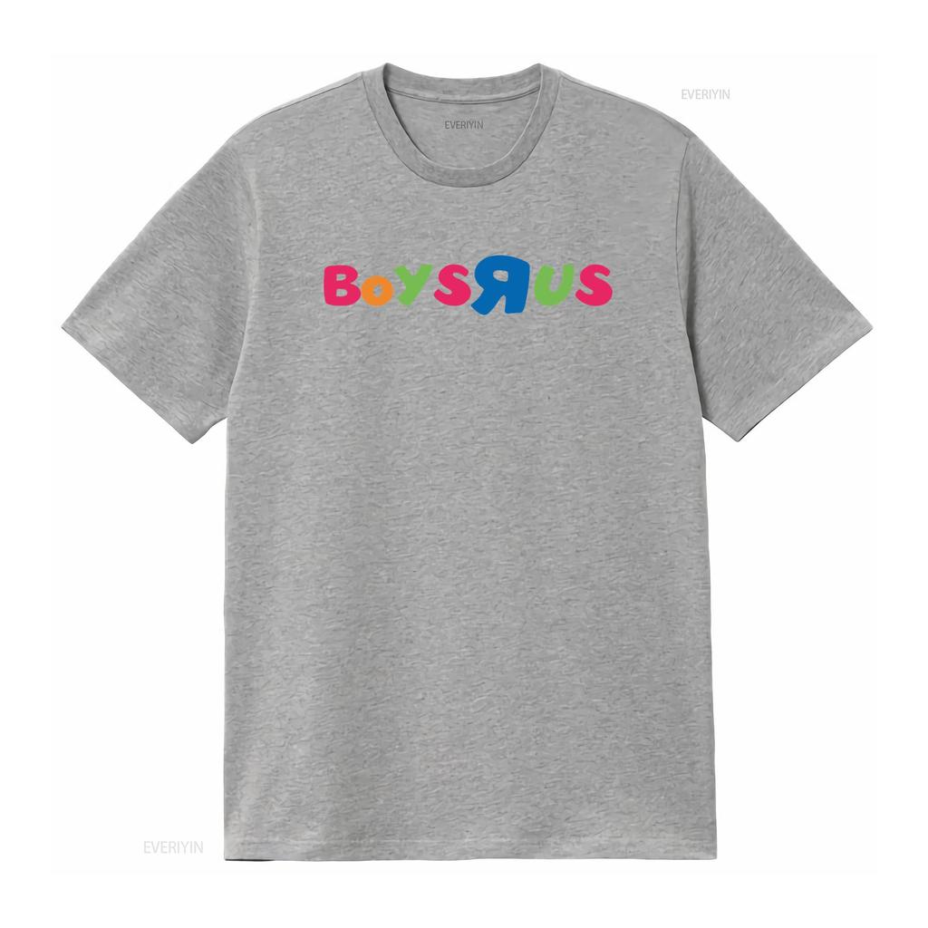 Boys R Us Colorful Print T Shirt for Kids Fashionable and Comfortable vintage Washed Casual streetwear homme