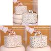 Polyester Heart Pattern Travel Makeup Bag With Breathable Storage For Women