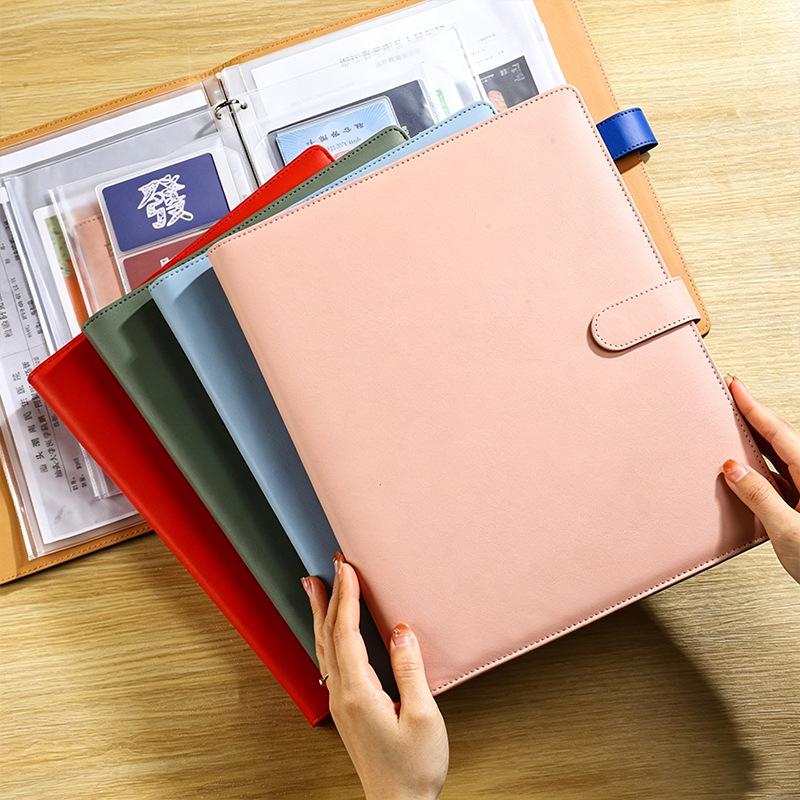 A4B5 Family Document Organizer: Loose-leaf Binder for Tickets, Certificates, Pregnancy & Postpartum Check-up File Management