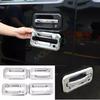 4PCS Chrome ABS External Car door handle bowl cover Trim For Hummer H2 2003-09