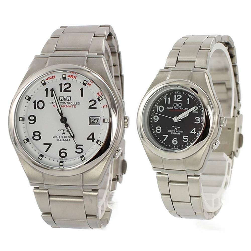 CITIZEN and Pair 10 ATM Water No Battery No Time Receiver Q&Q Men's Women's Watches, Solar-Powered, Analog, Resistance, Replacement, Adjustment,