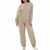 Ensemble de survêtement deux pièces décontracté à manches longues pour femme