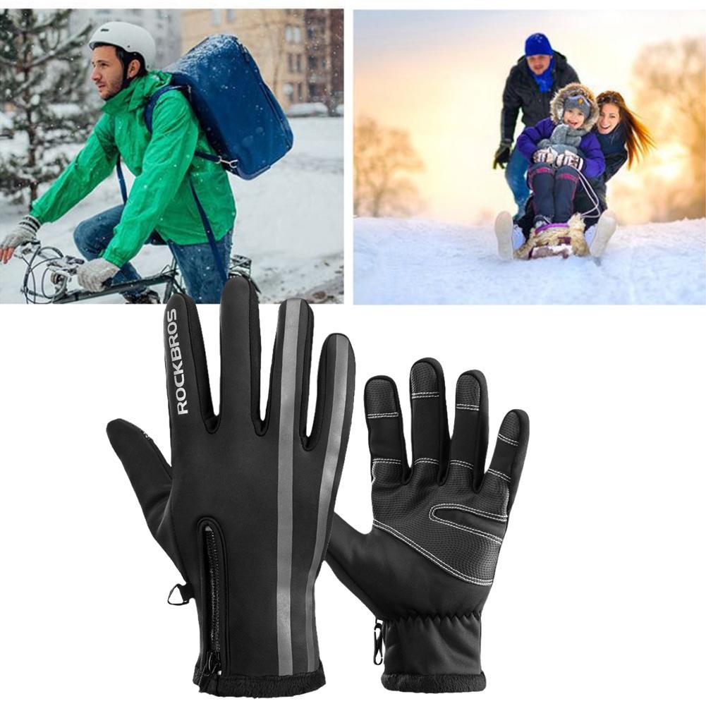 Bike Gloves Winter Thermal Windproof 