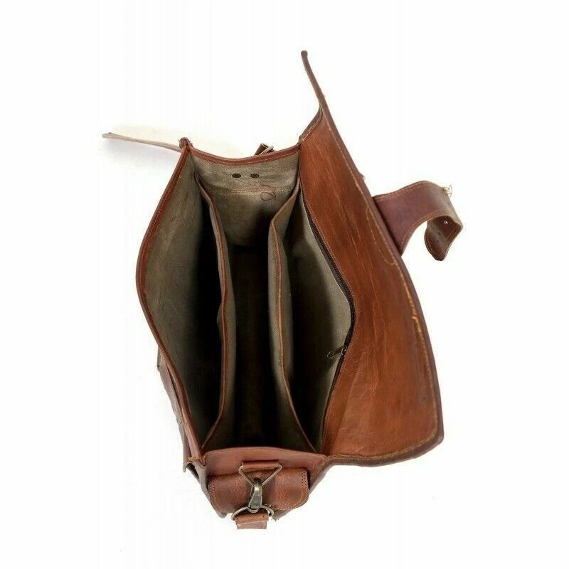 Messenger Shoulder Men Satchel S Laptop Briefcase Bag Leather valuable Vintage