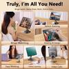 Foldable Cat Claws Tablet Holder Rotatable 360° Rotation Alloy Tablet Stand Heat Dissipation Hollowed-out Phone Stand