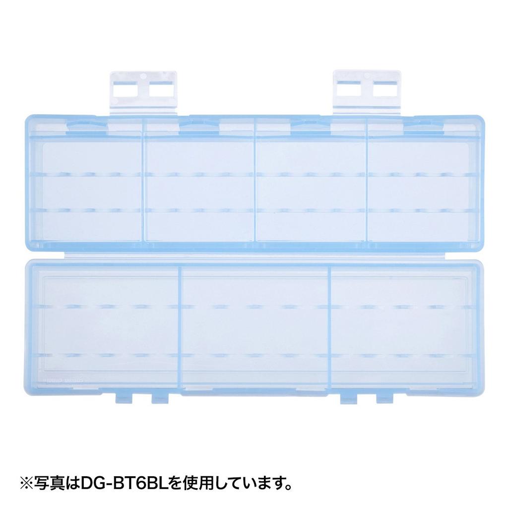 SANWA SUPPLY Battery Case and AAA Large (AA Compatible, Capacity, Clear) DG-BT6C