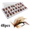 SOUGAYILANG 144Pcs Fly Flies - 48Pcs Wet Fly Flies & 96Pcs Dry Fly Flies